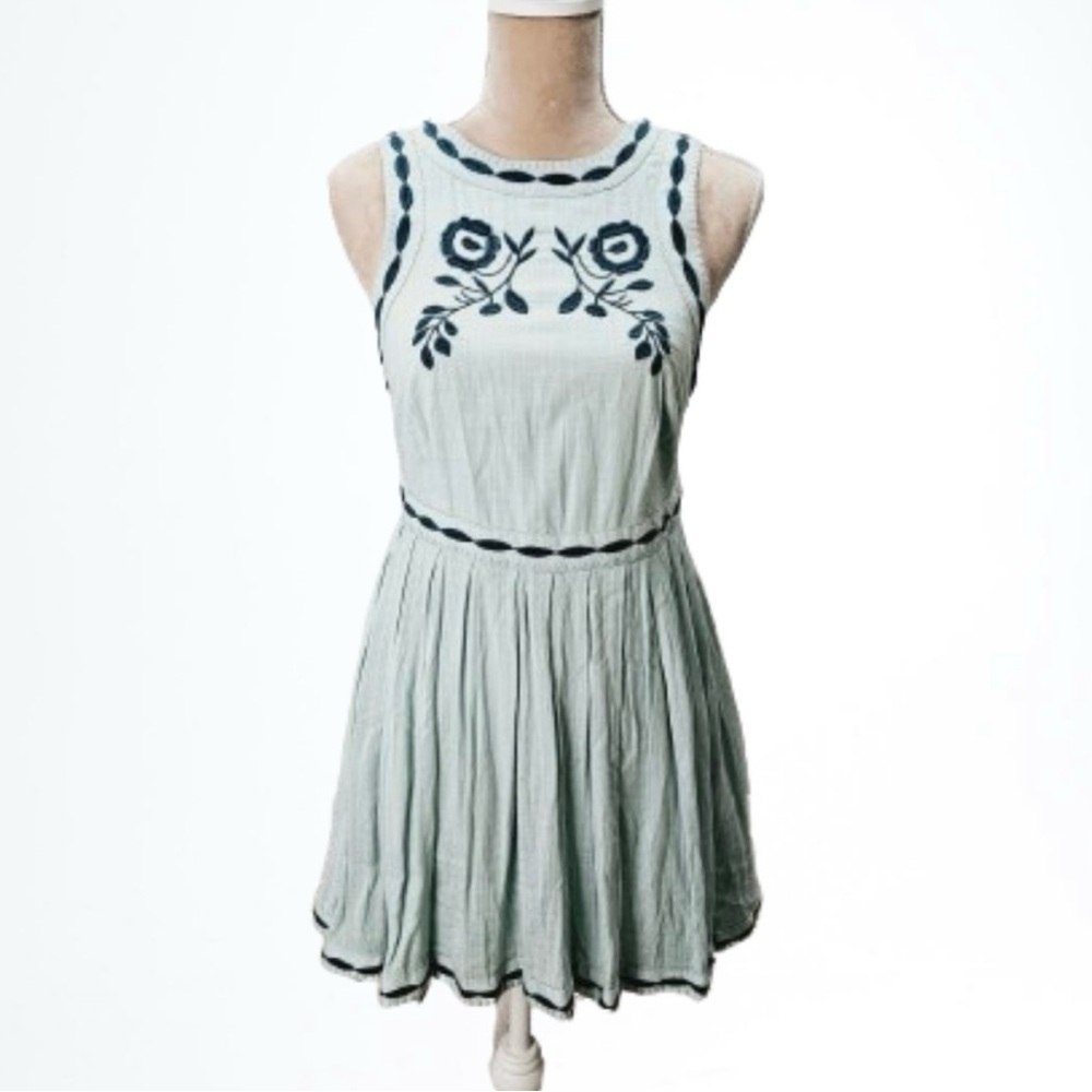 Free People Birds of a Feather gauzy embroidered birds